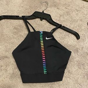 Nike Bra with Rainbow center accent, size L